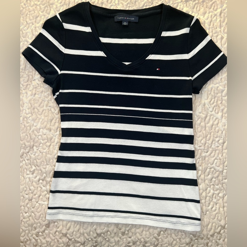 Tommy Hilfiger striped V-neck top